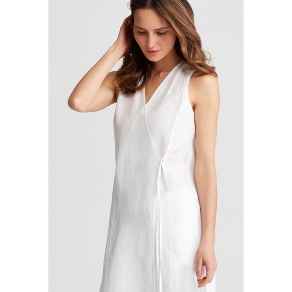 EILEEN FISHER LINEN WRAP TUNIC/DRESS ❤️⭐️ - Picture 2 of 4